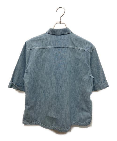 FENDI（フェンディ）FENDI (フェンディ) FFロゴ コットンシャツ ライトブルー サイズ:8の古着・服飾アイテム