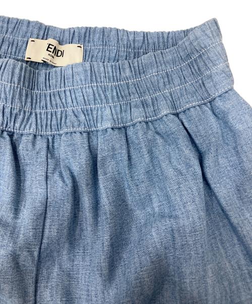 FENDI（フェンディ）FENDI (フェンディ) ショートパンツ ライトブルー サイズ:40の古着・服飾アイテム