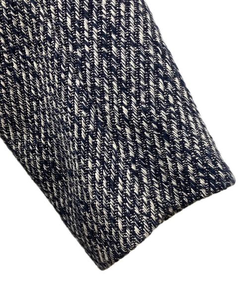 JIL SANDER（ジルサンダー）JIL SANDER (ジルサンダー) ツイードロングコート ネイビー サイズ:44の古着・服飾アイテム