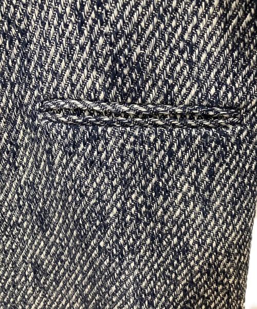 JIL SANDER（ジルサンダー）JIL SANDER (ジルサンダー) ツイードロングコート ネイビー サイズ:44の古着・服飾アイテム