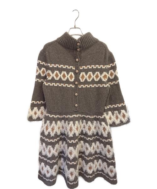 CHANEL（シャネル）CHANEL (シャネル) ニットワンピース グレー サイズ:40の古着・服飾アイテム