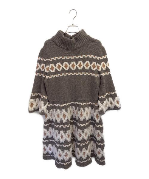 CHANEL（シャネル）CHANEL (シャネル) ニットワンピース グレー サイズ:40の古着・服飾アイテム