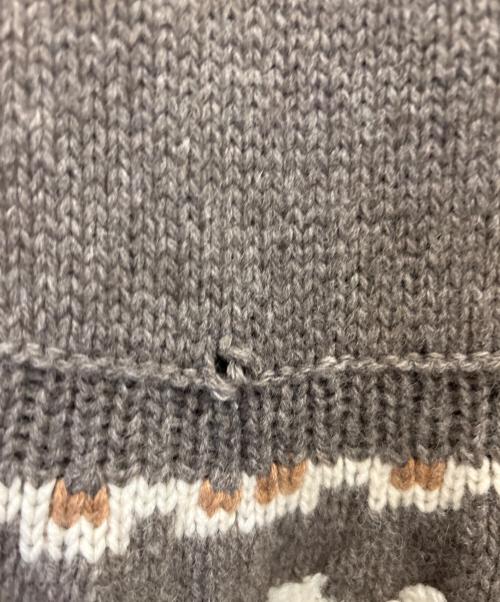 CHANEL（シャネル）CHANEL (シャネル) ニットワンピース グレー サイズ:40の古着・服飾アイテム