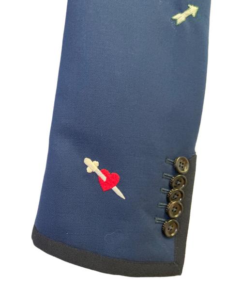 GUCCI（グッチ）GUCCI (グッチ) ナコ エンブロイダリー ジャケット ネイビー サイズ:46の古着・服飾アイテム