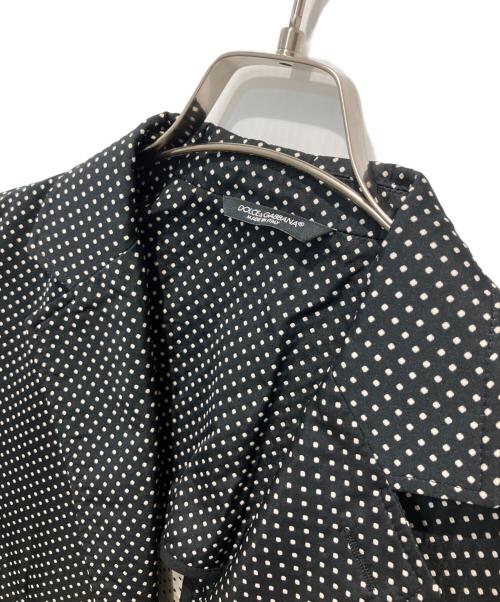DOLCE & GABBANA（ドルチェ＆ガッバーナ）DOLCE & GABBANA (ドルチェ＆ガッバーナ) ドット4Bテーラードジャケット ブラック サイズ:48の古着・服飾アイテム