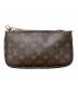 中古・古着 LOUIS VUITTON (ルイ ヴィトン) モノグラム ミュルティ ポシェット アクセソワール M44813 カーキ：300000円