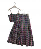 Ameriアメリ）の古着「MEDI MANY WAY DEAR CHECK SET UP DRESS」｜マルチカラー