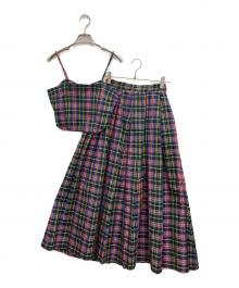 Ameri（アメリ）の古着「MEDI MANY WAY DEAR CHECK SET UP DRESS」｜マルチカラー