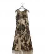 Ameri×KEITA MARUYAMAアメリ×ケイタマルヤマ）の古着「VOLUME FLARE DRESS」｜ベージュ