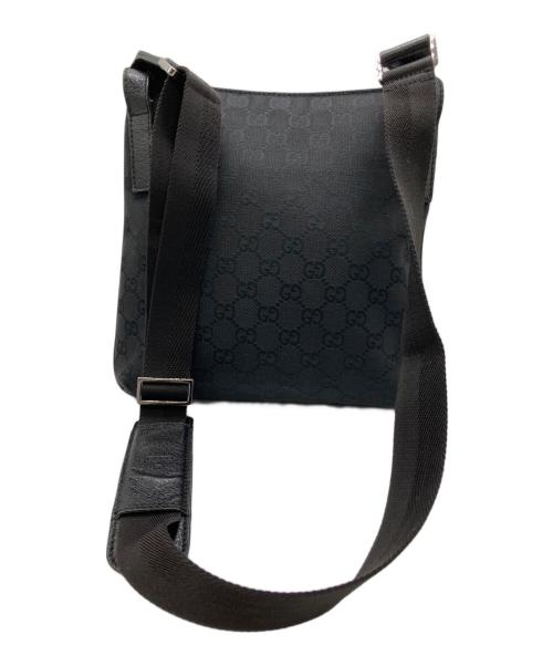 GUCCI（グッチ）GUCCI (グッチ) GGキャンバスショルダーバック ブラックの古着・服飾アイテム