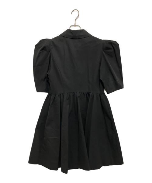 OBLI（オブリ）OBLI (オブリ) ジャケットパワーショルダーワンピース ブラック サイズ:Freeの古着・服飾アイテム