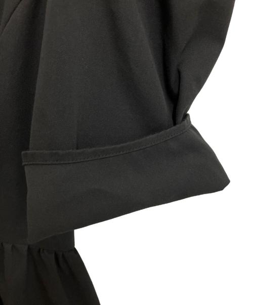OBLI（オブリ）OBLI (オブリ) ジャケットパワーショルダーワンピース ブラック サイズ:Freeの古着・服飾アイテム