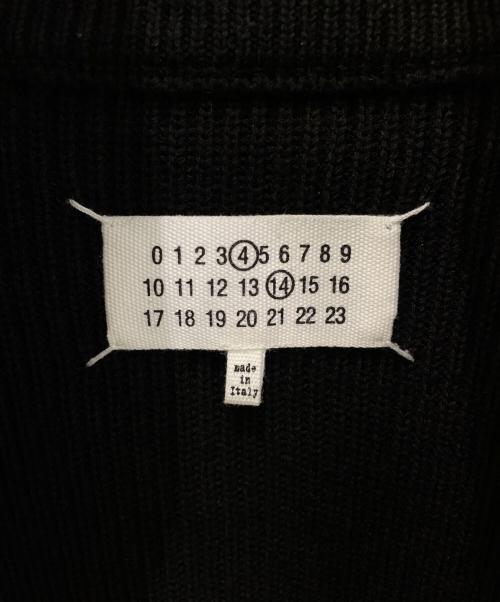 Maison Margiela（メゾンマルジェラ）Maison Margiela (メゾンマルジェラ) コットンウール7ゲージドライバーズニット ブラック サイズ:Lの古着・服飾アイテム