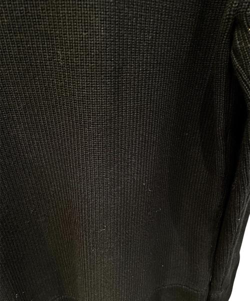 Maison Margiela（メゾンマルジェラ）Maison Margiela (メゾンマルジェラ) コットンウール7ゲージドライバーズニット ブラック サイズ:Lの古着・服飾アイテム