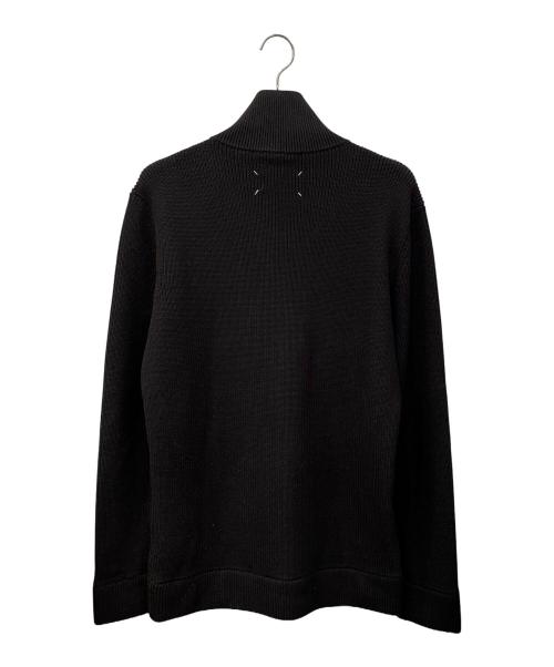 Maison Margiela（メゾンマルジェラ）Maison Margiela (メゾンマルジェラ) コットンウール7ゲージドライバーズニット ブラック サイズ:Lの古着・服飾アイテム
