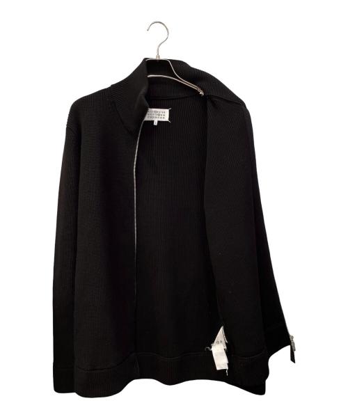 Maison Margiela（メゾンマルジェラ）Maison Margiela (メゾンマルジェラ) コットンウール7ゲージドライバーズニット ブラック サイズ:Lの古着・服飾アイテム