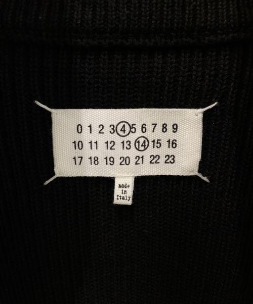 Maison Margiela（メゾンマルジェラ）Maison Margiela (メゾンマルジェラ) コットンウール7ゲージドライバーズニット ブラック サイズ:Lの古着・服飾アイテム