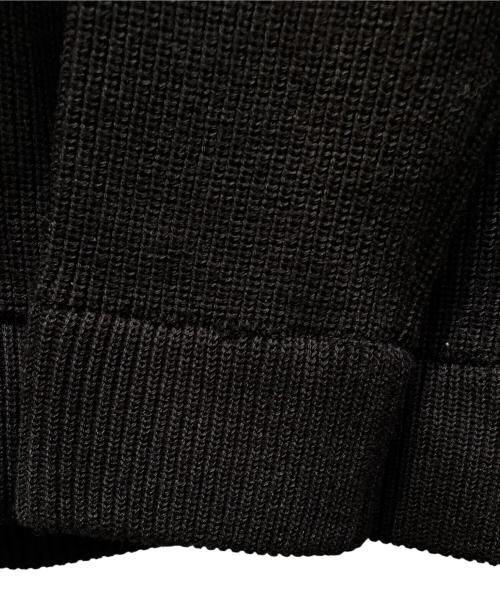 Maison Margiela（メゾンマルジェラ）Maison Margiela (メゾンマルジェラ) コットンウール7ゲージドライバーズニット ブラック サイズ:Lの古着・服飾アイテム