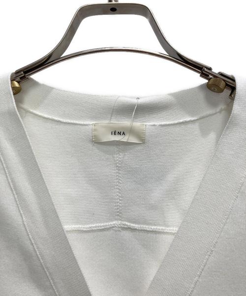 IENA（イエナ）IENA (イエナ) ファインコットンスムースVネックカーディガン ホワイト サイズ:FREE 未使用品の古着・服飾アイテム