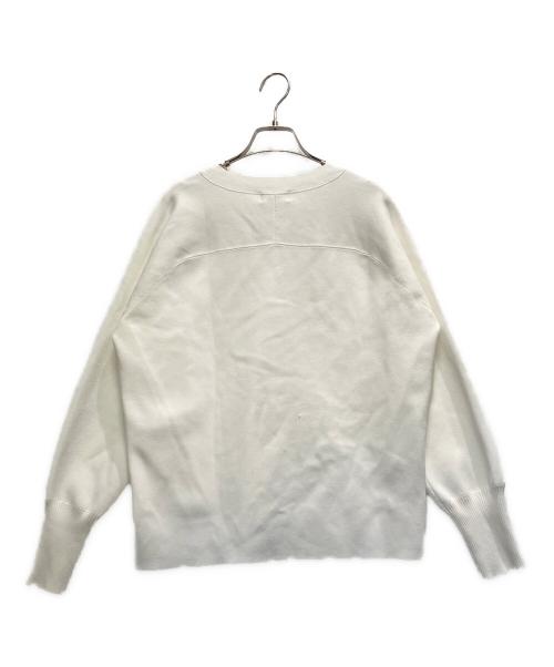 IENA（イエナ）IENA (イエナ) ファインコットンスムースVネックカーディガン ホワイト サイズ:FREE 未使用品の古着・服飾アイテム