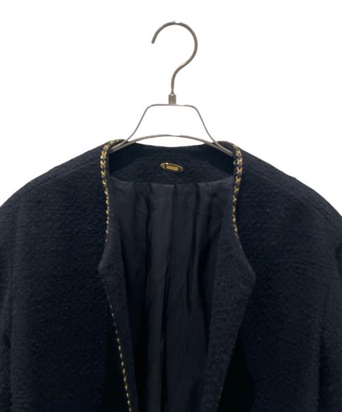 MUSE de Deuxieme Classe（ミューズ ドゥーズィエム クラス）MUSE de Deuxieme Classe (ミューズ ドゥーズィエム クラス) Chain Tweed Jacket/ツイードジャケット ブラック サイズ:FREEの古着・服飾アイテム