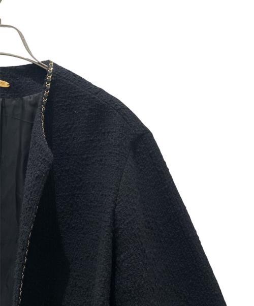 MUSE de Deuxieme Classe（ミューズ ドゥーズィエム クラス）MUSE de Deuxieme Classe (ミューズ ドゥーズィエム クラス) Chain Tweed Jacket/ツイードジャケット ブラック サイズ:FREEの古着・服飾アイテム