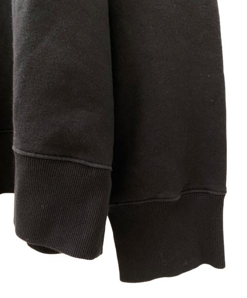 MM6 Maison Margiela（エムエムシックスメゾンマルジェラ）MM6 Maison Margiela (エムエムシックスメゾンマルジェラ) リバースロゴオーバーサイズスウェット ブラック サイズ:Lの古着・服飾アイテム