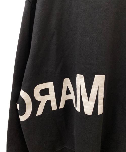 MM6 Maison Margiela（エムエムシックスメゾンマルジェラ）MM6 Maison Margiela (エムエムシックスメゾンマルジェラ) リバースロゴオーバーサイズスウェット ブラック サイズ:Lの古着・服飾アイテム