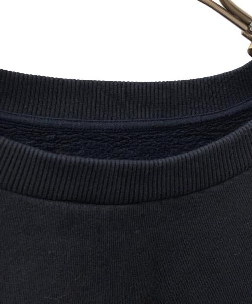 MM6 Maison Margiela（エムエムシックスメゾンマルジェラ）MM6 Maison Margiela (エムエムシックスメゾンマルジェラ) リバースロゴオーバーサイズスウェット ブラック サイズ:Lの古着・服飾アイテム