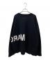 MM6 Maison Margiela (エムエムシックスメゾンマルジェラ) リバースロゴオーバーサイズスウェット ブラック サイズ:L：18000円