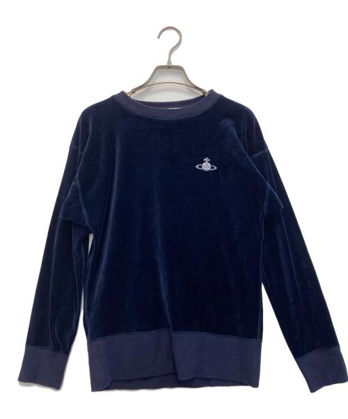 Vivienne Westwood（ヴィヴィアンウエストウッド）Vivienne Westwood (ヴィヴィアンウエストウッド) セットアップベロアスウェット ネイビー サイズ:Mの古着・服飾アイテム