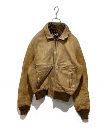 Schott（ショット）の古着「Ｇ-2 レザージャケット」｜ベージュ