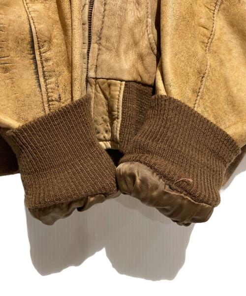 Schott（ショット）Schott (ショット) Ｇ-2 レザージャケット ベージュ サイズ:44の古着・服飾アイテム