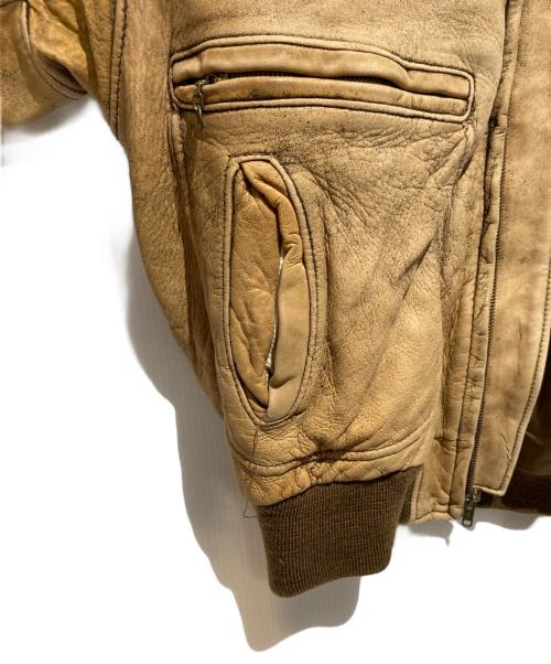 Schott（ショット）Schott (ショット) Ｇ-2 レザージャケット ベージュ サイズ:44の古着・服飾アイテム