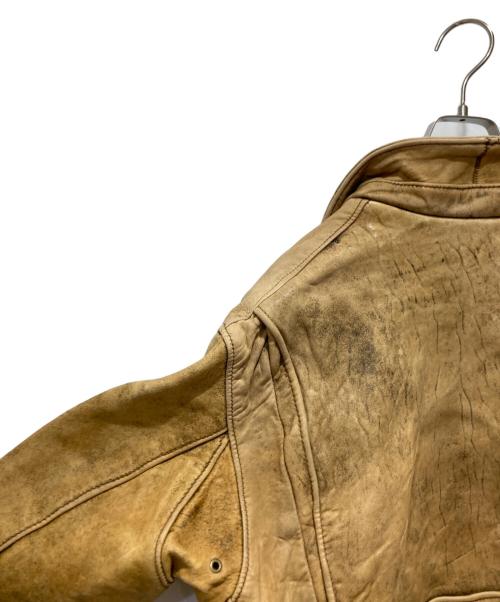 Schott（ショット）Schott (ショット) Ｇ-2 レザージャケット ベージュ サイズ:44の古着・服飾アイテム