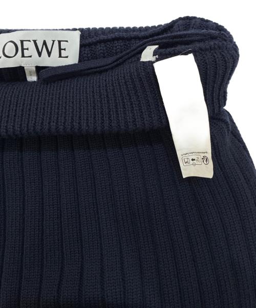 LOEWE（ロエベ）LOEWE (ロエベ) Knit Trousers/ニット トラウザー/S540Y1MK01 ネイビー サイズ:Lの古着・服飾アイテム
