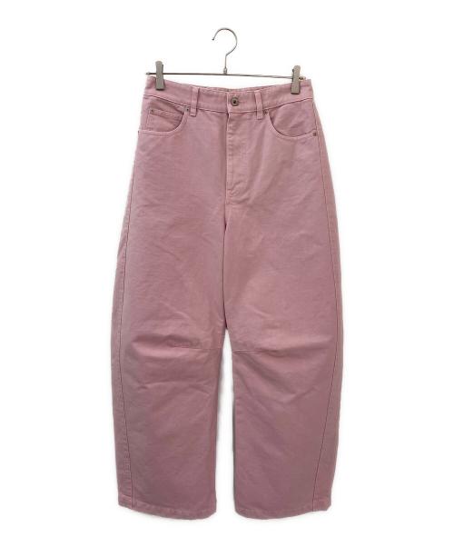 LOEWE（ロエベ）LOEWE (ロエベ) バレル コットン トラウザーズ パンツ ピンク サイズ:38の古着・服飾アイテム