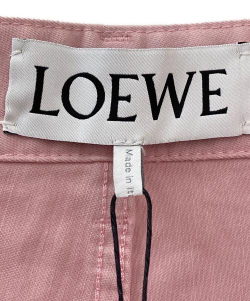 LOEWE（ロエベ）LOEWE (ロエベ) バレル コットン トラウザーズ パンツ ピンク サイズ:38の古着・服飾アイテム
