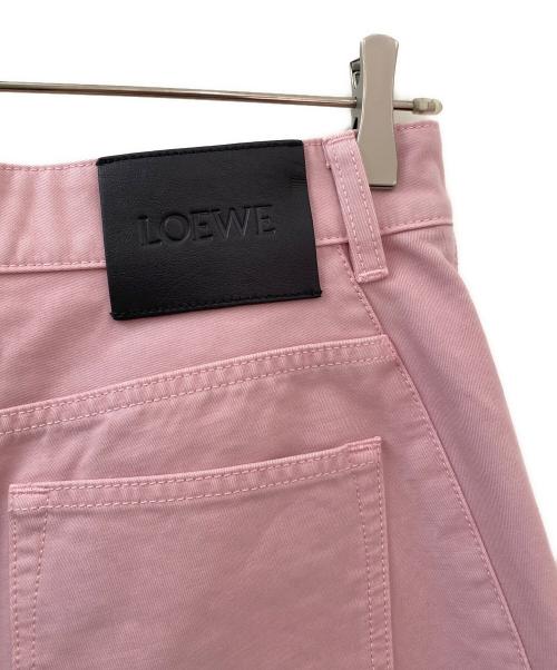 LOEWE（ロエベ）LOEWE (ロエベ) バレル コットン トラウザーズ パンツ ピンク サイズ:38の古着・服飾アイテム