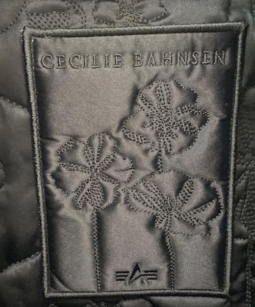 ALPHA INDUSTRIES（アルファインダストリーズ）ALPHA INDUSTRIES (アルファインダストリーズ) CECILIE BAHNSEN (セシリーバンセン) ALPHA X CB MA-1 JACKET ブラック サイズ:XLの古着・服飾アイテム