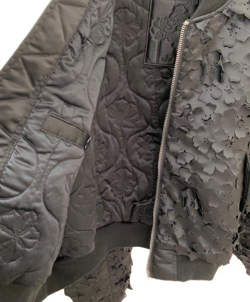 ALPHA INDUSTRIES（アルファインダストリーズ）ALPHA INDUSTRIES (アルファインダストリーズ) CECILIE BAHNSEN (セシリーバンセン) ALPHA X CB MA-1 JACKET ブラック サイズ:XLの古着・服飾アイテム