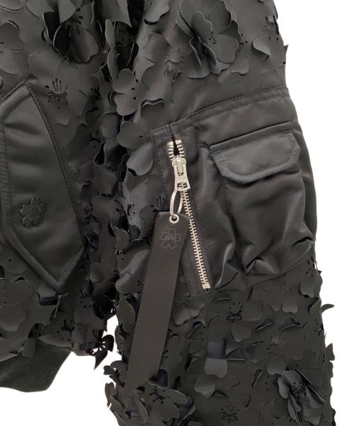 ALPHA INDUSTRIES（アルファインダストリーズ）ALPHA INDUSTRIES (アルファインダストリーズ) CECILIE BAHNSEN (セシリーバンセン) ALPHA X CB MA-1 JACKET ブラック サイズ:XLの古着・服飾アイテム