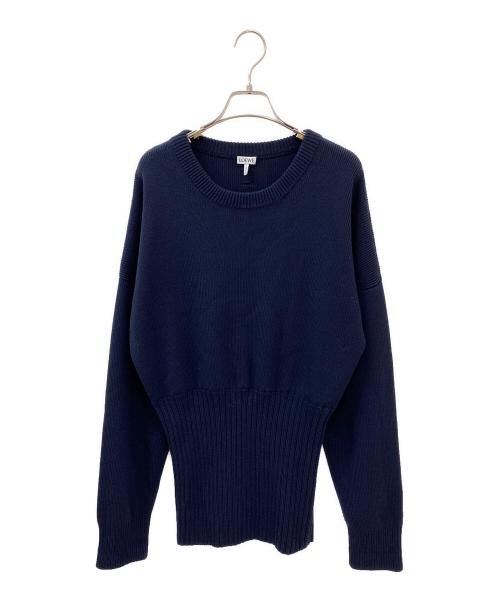 LOEWE（ロエベ）LOEWE (ロエベ) ウールセーター ネイビー サイズ:Lの古着・服飾アイテム