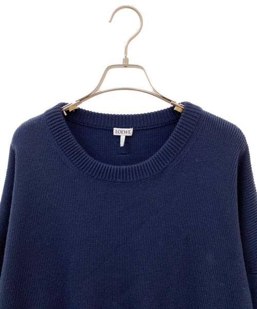 LOEWE（ロエベ）LOEWE (ロエベ) ウールセーター ネイビー サイズ:Lの古着・服飾アイテム