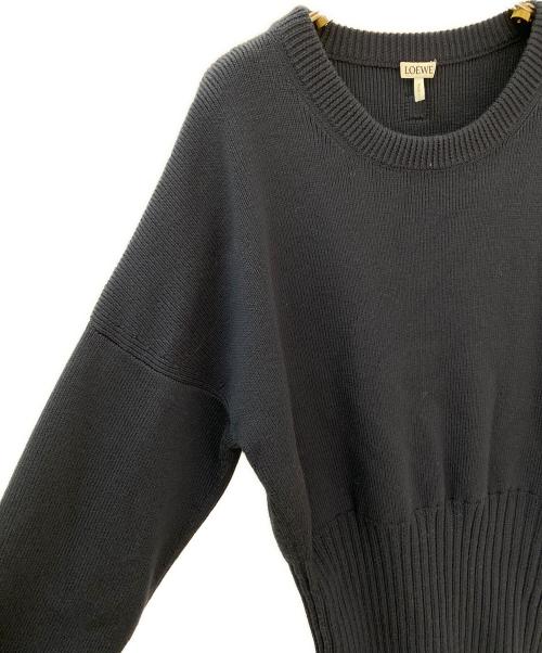 LOEWE（ロエベ）LOEWE (ロエベ) ウールセーター ネイビー サイズ:Lの古着・服飾アイテム