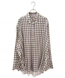 LOEWE（ロエベ）の古着「チェックシルクシャツ」