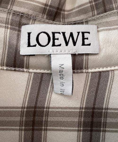 LOEWE（ロエベ）LOEWE (ロエベ) チェックシルクシャツ サイズ:42の古着・服飾アイテム