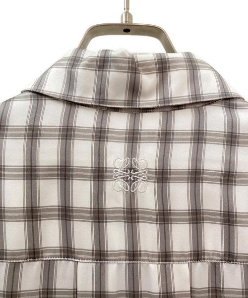 LOEWE（ロエベ）LOEWE (ロエベ) チェックシルクシャツ サイズ:42の古着・服飾アイテム