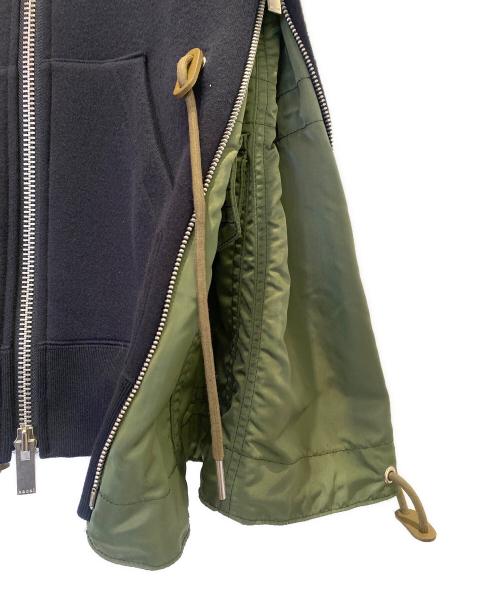 sacai（サカイ）sacai (サカイ) ジップパーカー ネイビー サイズ:2の古着・服飾アイテム