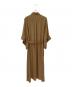 HYKE (ハイク) SHEER TWILL BELL-SLEEVE DRESS ブラウン サイズ:1：20000円